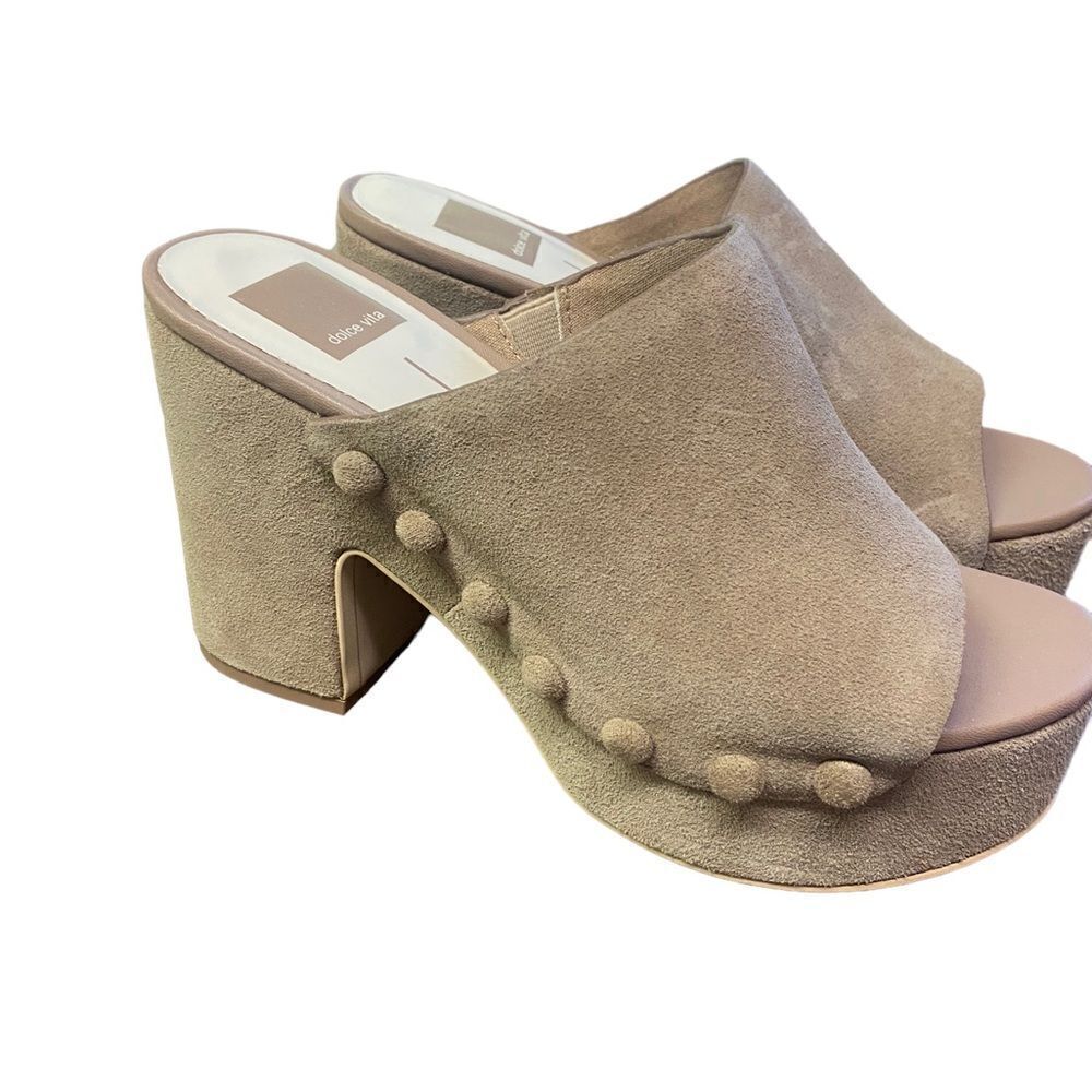 Dolce vita new never worn suede heeled clogs perfect laid 160